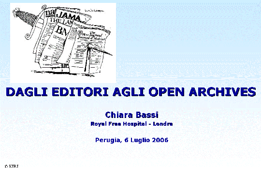 Chiara Bassi: Dagli Editori agli Open Archives